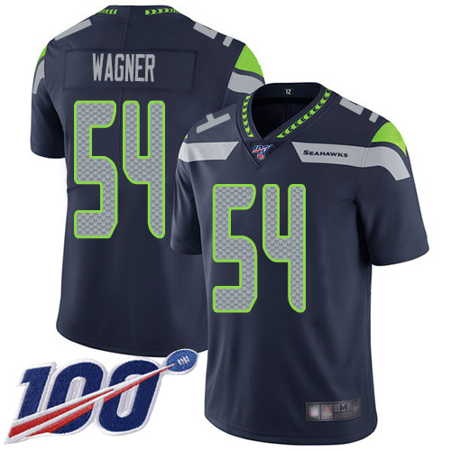 Seattle Seahawks Limited Navy Blue Men Bobby Wagner Home Jersey NFL Football #54 100th Season Vapor Untouchable